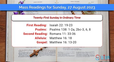 8/27/2023|august 27 2023 mass readings.